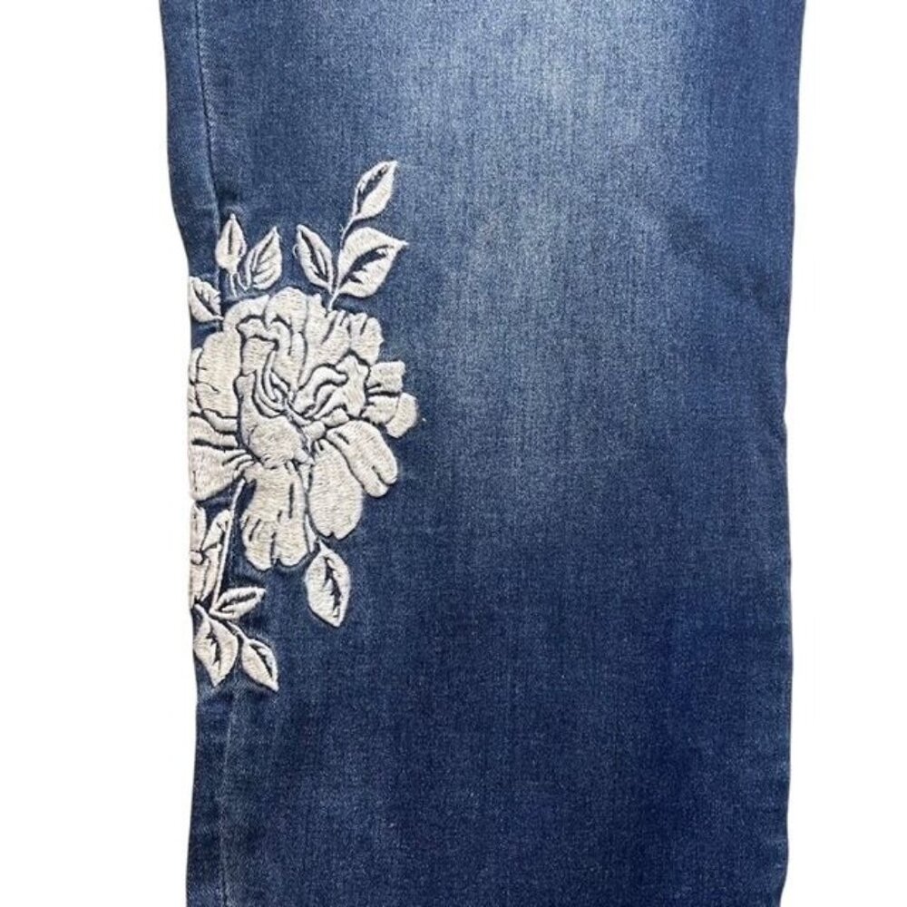 Kut From The Kloth New Janet Women's Embroidered Skinny Ankle Jeans Size 24W - Picture 4 of 7